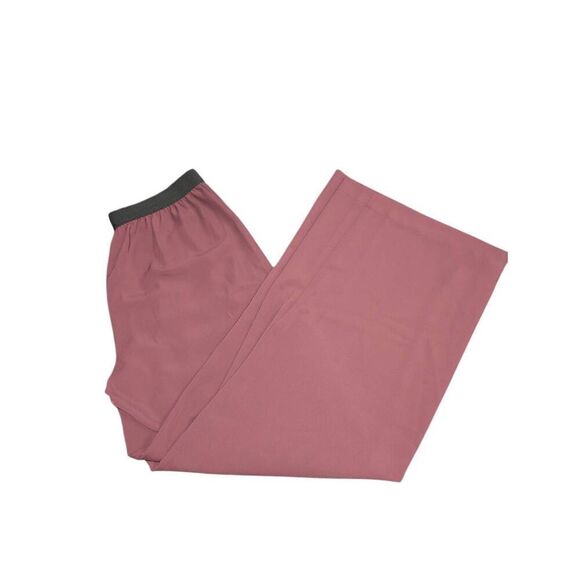 Suzy D High-Waisted Elastic Waistband Andrey T Trouser Pants  Merlot Size Large - Picture 1 of 7